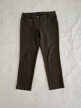 Daily Sports Lyric High Water Ankle Golf Pants Kalamata Olive Green 12